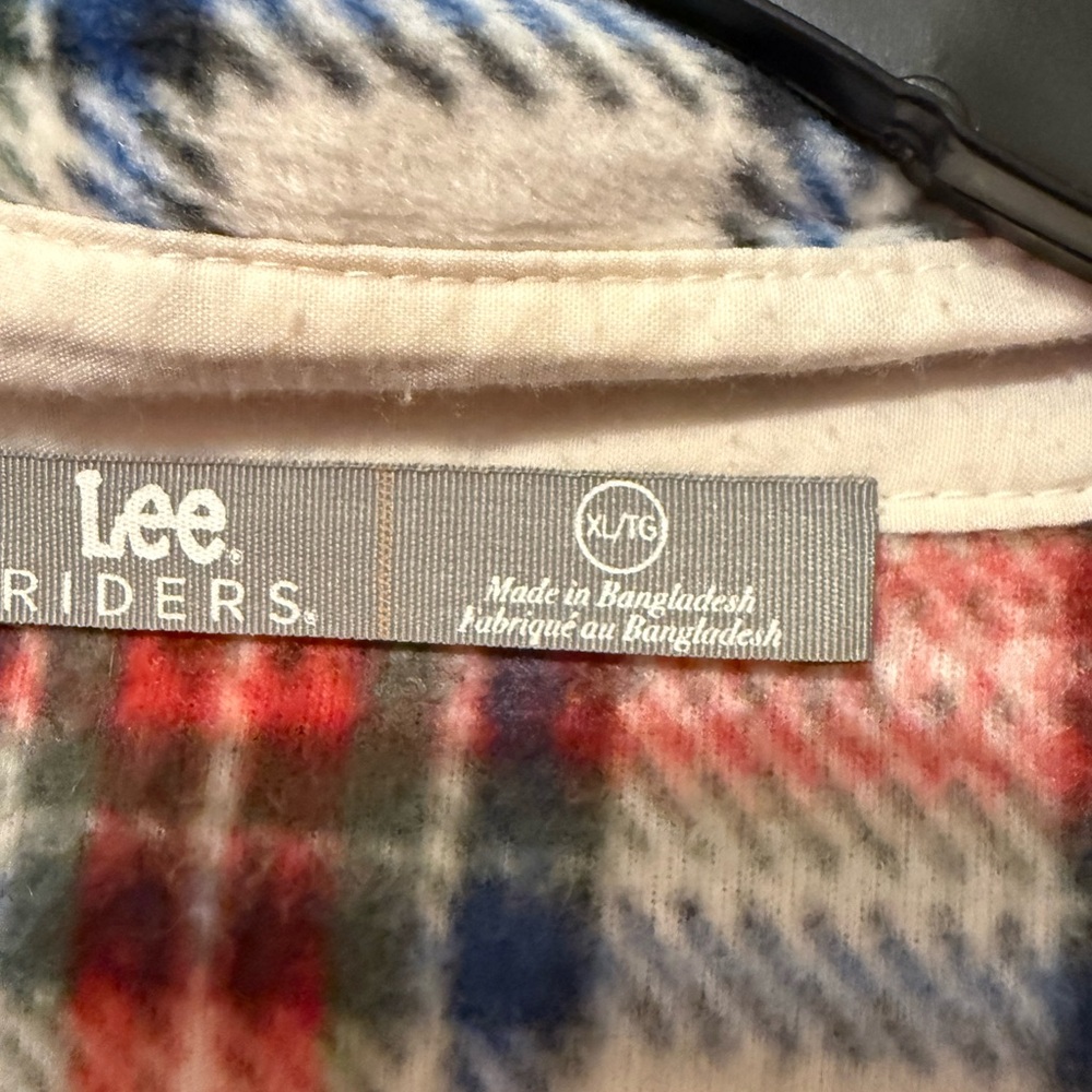 XL Lee Riders Fleece Flannel - Picture 6 of 8